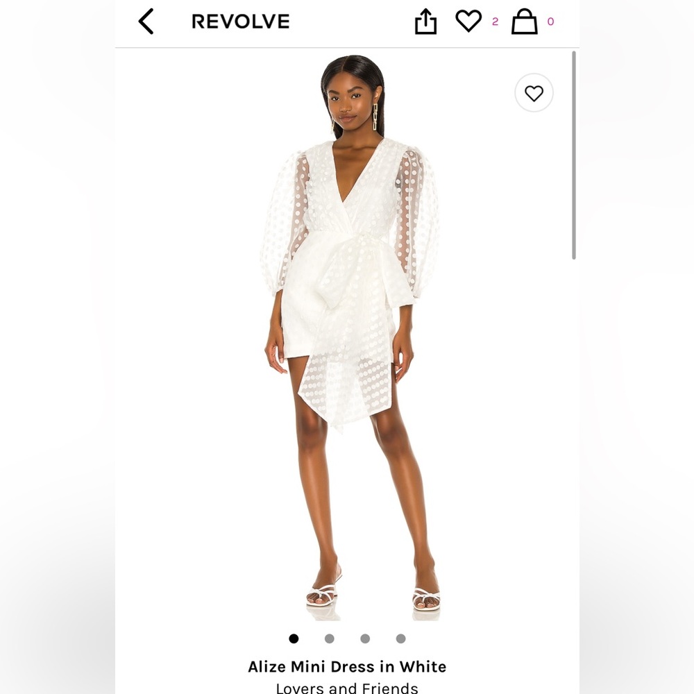 NWT Alize Mini Dress in White
Lovers and Friends size small